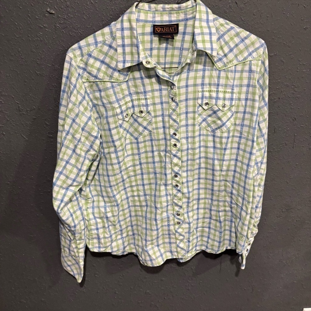 Women’s Ariat Plaid Western Button-Up Shirt